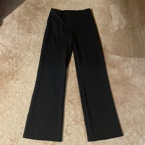 Black high rise flare pants